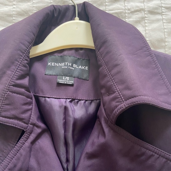 Dark purple rain coat - Picture 2 of 6